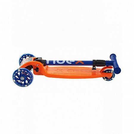 Самокат 3-х колесный Ridex Loop 120/70 мм orange/blue