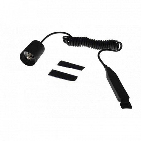 На картинке изображен Выносная кнопка для фонарей Armytek ARS-01 витая 25-70 см Выносная кнопка для фонарей Armytek ARS-01 витая 25-70 см