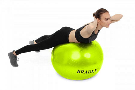 Мяч для фитнеса Bradex Фитбол-65 с насосом SF 0720 green