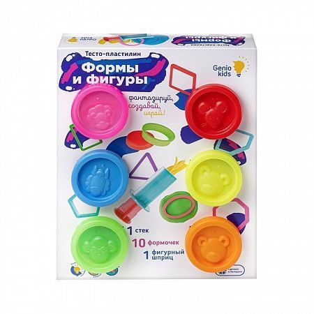 Набор для лепки Genio Kids-Art Тесто-пластилин Формы и фигуры  TA2005