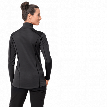 Пуловер женский Jack Wolfskin Arctic Xt Half Zip Women black