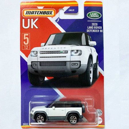 Машинка Matchbox UK 2020 Land Rover Defender 90 5/12 (GWL22 HFH60)