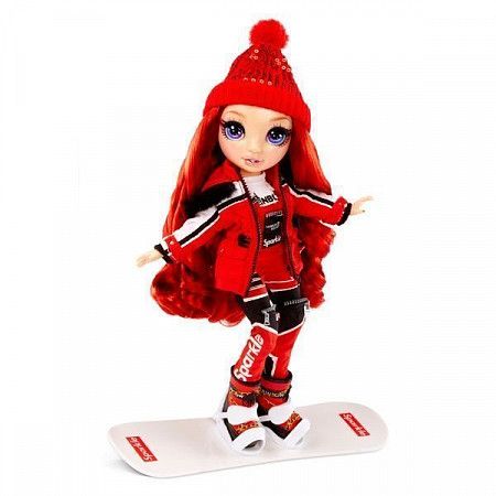 На картинке изображен Кукла Rainbow High "Руби Андерсон. Зимние каникулы" 574286EUC red Кукла Rainbow High "Руби Андерсон. Зимние каникулы" 574286EUC red