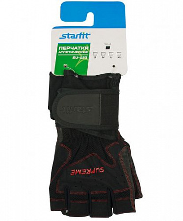 Перчатки атлетические Starfit SU-123 Black