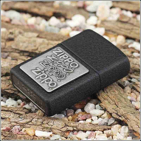Зажигалка Zippo Pewter in Black Crackle 363