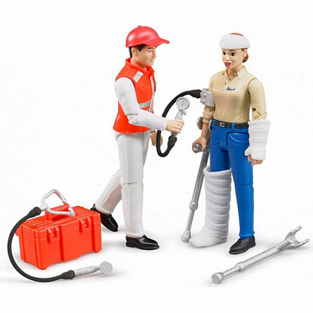 Фигурки Bruder Серия Скорая Помощь с Аксессуарами 62710