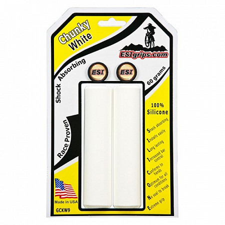 Грипсы ESI Chunky 130 мм GCKW9 White