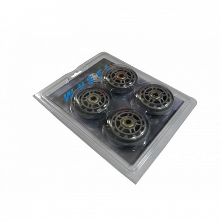 На картинке изображен Комплект колес для роликов с подшипниками 72х24 Комплект колес для роликов с подшипниками 72х24