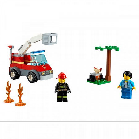 На картинке изображен Конструктор LEGO City Пожар на пикнике 60212 Конструктор LEGO City Пожар на пикнике 60212