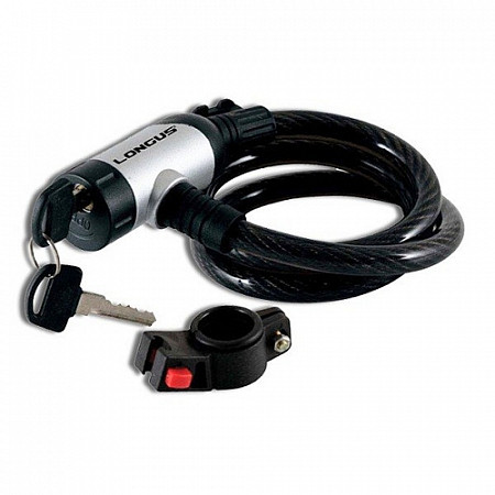 Велозамок с креплением Longus Extreme 12/900 мм (Silver) 3550005