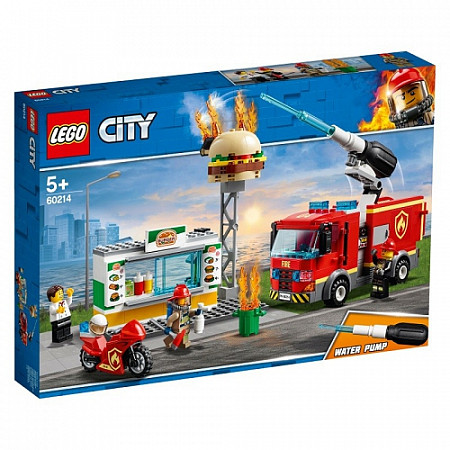 Конструктор LEGO City Пожар в бургер-кафе 60214