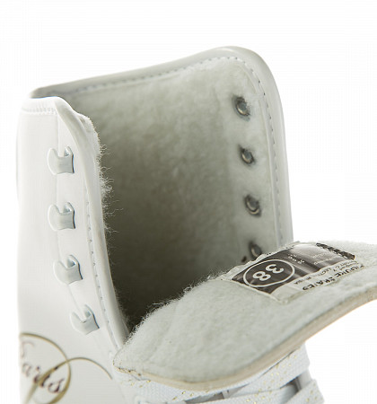 Коньки фигурные Спортивная коллекция Paris Lux Fur с подсветкой