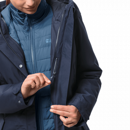 Пальто женское Jack Wolfskin Monterey Bay Coat midnight blue