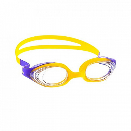 Очки для плавания детские Mad Wave Stretchy Kids yellow/purple