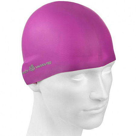 На картинке изображен Шапочка для бассейна (плавания) взрослая Mad Wave Light Big purple Шапочка для бассейна (плавания) взрослая Mad Wave Light Big purple