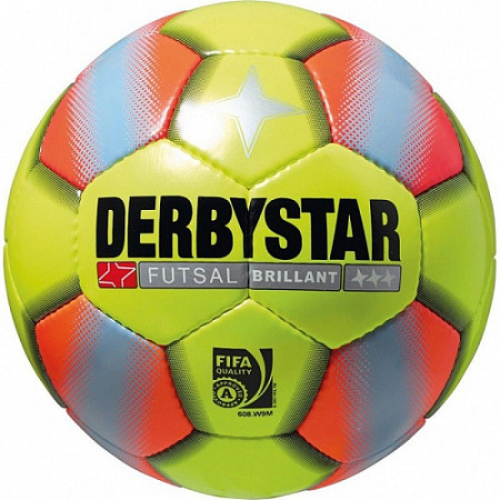 Мяч футзальный Derbystar Futsal Brillant FIFA Yellow/Orange 4р