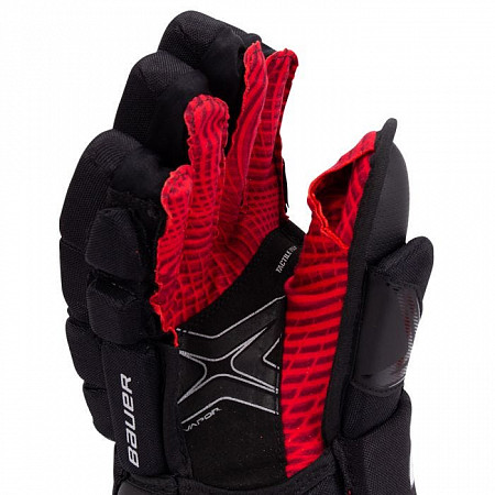 Перчатки хоккейные Bauer Vapor X2.9 S20 JR black/red