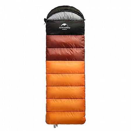 На картинке изображен Спальный мешок Naturehike U250S 190 Orange Спальный мешок Naturehike U250S 190 Orange