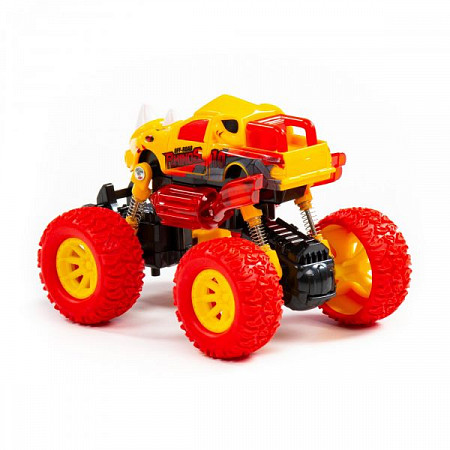 Автомобиль инерционный Полесье Монстр Ралли Носорог 78841 yellow