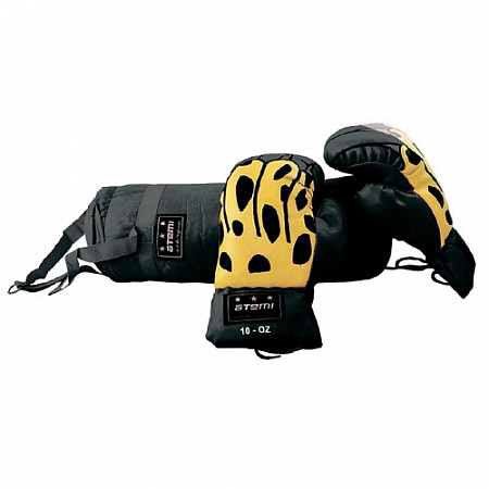 На картинке изображен Набор боксерский детский Atemi BS black Набор боксерский детский Atemi BS black