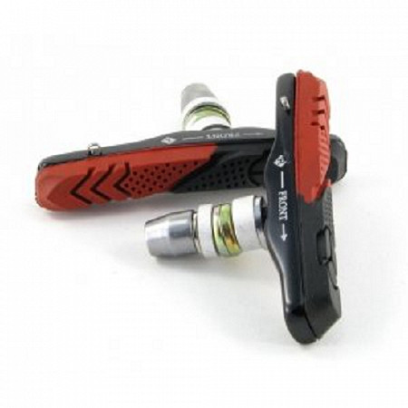 Тормозные колодки Vinca со сменной резинкой, пара black/red VB 972 BBR (72мм)