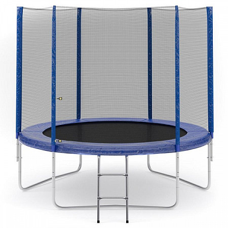 На картинке изображен Батут Atlas Sport 252 см - 8ft Basic (с сеткой и лестницей) Батут Atlas Sport 252 см - 8ft Basic (с сеткой и лестницей)