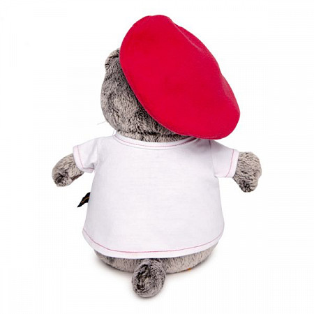 Мягкая игрушка Budibasa Басик в футболке с принтом "Плюшевая революция" Ks22-074
