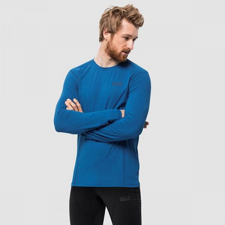 Футболка Jack Wolfskin Hollow Range Longsleeve Men blue