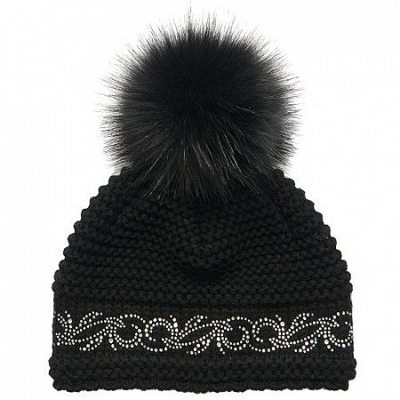 На картинке изображен Шапка женская SportCool 131/5 Black Шапка женская SportCool 131/5 Black