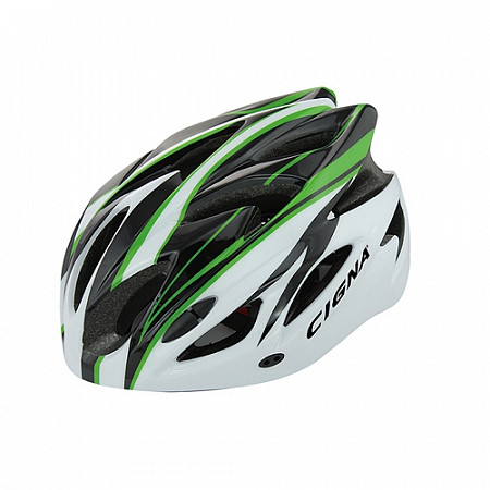 Велошлем Cigna WT-012 black/green/white