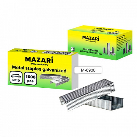 Скобы для степлера Mazari N10 М-6900