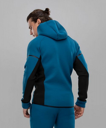 На картинке изображен Мужской спортивный джемпер FIFTY FA-MJ-0102-BBL blue/black Мужской спортивный джемпер FIFTY FA-MJ-0102-BBL blue/black