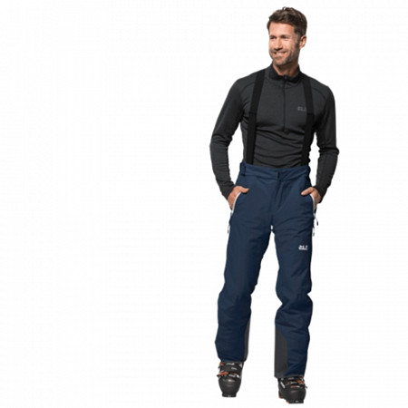 На картинке изображен Брюки мужские Jack Wolfskin Big White Pants M dark indigo Брюки мужские Jack Wolfskin Big White Pants M dark indigo