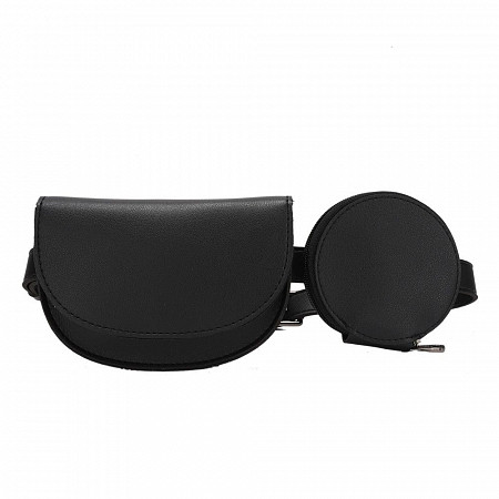 Поясная сумка женская Ors Oro OMS-0155 black