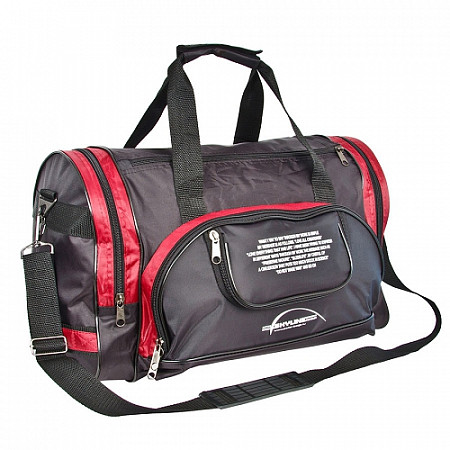 На картинке изображен Спортивная сумка Polar П02с black/red Спортивная сумка Polar П02с black/red