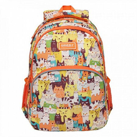 Рюкзак школьный GRIZZLY RG-060-5 /1 cats