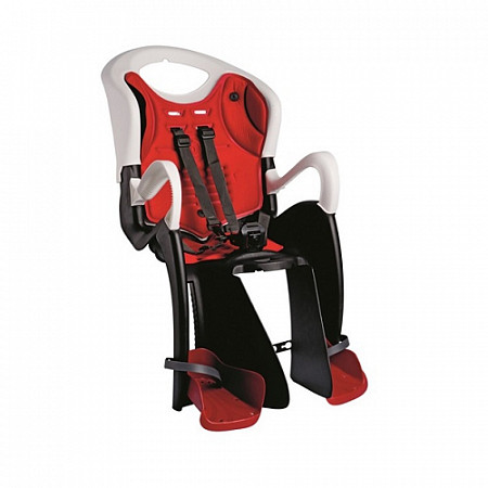 На картинке изображен Детское велокресло заднее Bellelli Tiger Clamp 01TGTM00020 black/white Детское велокресло заднее Bellelli Tiger Clamp 01TGTM00020 black/white