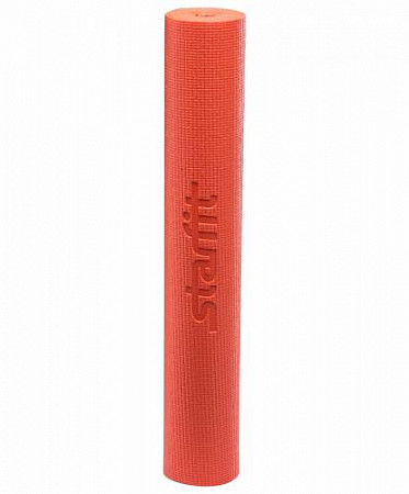 Гимнастический коврик для йоги, фитнеса Starfit FM-101 PVC orange (173x61x0,4)