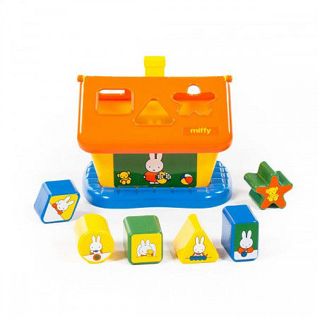 Логический домик Полесье Миффи с 6 кубиками 64288