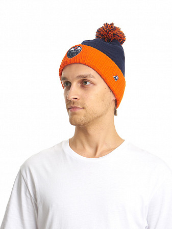 Шапка Atributika&Club NHL Edmonton Oilers 59238 navy/orange