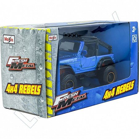 Машинка Maisto 2003 Jeep Wrangler Rubicon (21205) blue