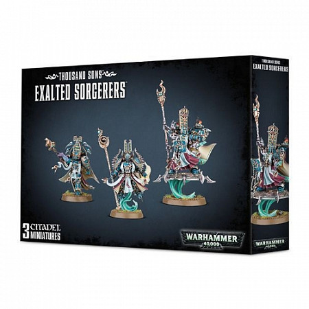 На картинке изображен Фигурки Games Workshop Warhammer: Thousand Sons Exalted Sorcerers 43-39 Фигурки Games Workshop Warhammer: Thousand Sons Exalted Sorcerers 43-39