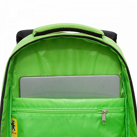 Рюкзак школьный GRIZZLY RU-130-4 /4 black/light green