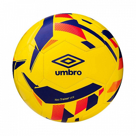 Мяч футбольный Umbro Neo Trainer р.4 20952U yellow/blue