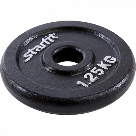 Диск чугунный Starfit BB-204 (1,25 кг) black