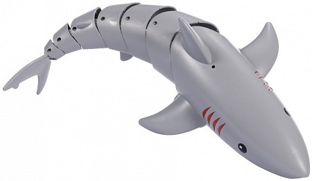 На картинке изображен Робот-акула Le Neng Toys на дистанционном управлении k23 gray Робот-акула Le Neng Toys на дистанционном управлении k23 gray