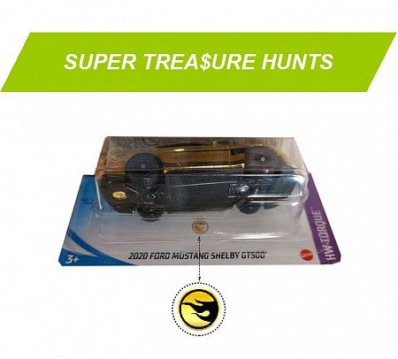 Машинка Hot Wheels Базовой коллекции 2020 Ford Mustang Shelby GT500 143/250 (5785 GTD09)