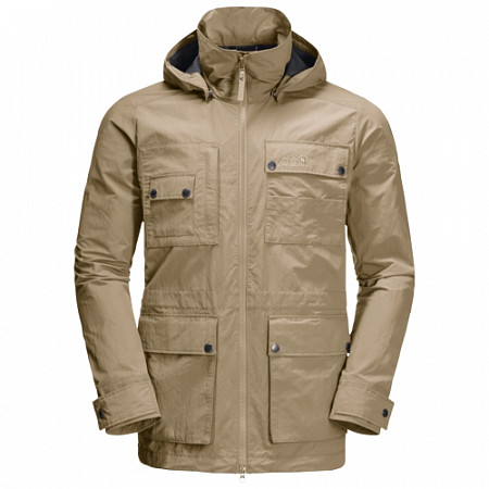 Ветрозащитная летняя куртка мужская Jack Wolfskin Lakeside Safari Jacket M sand dune