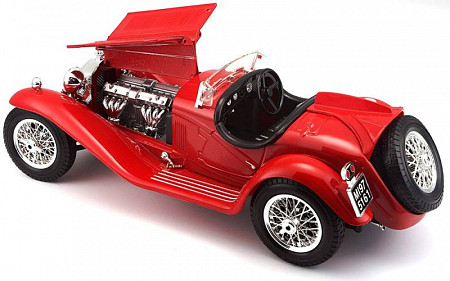 Коллекционная машина Bburago Alfa Romeo 8C 2300 Spyder Touring (18-12063) red