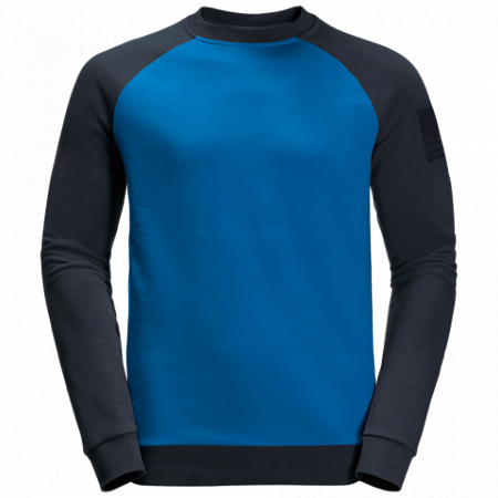 Пуловер мужский Jack Wolfskin 365 Crew M azure blue